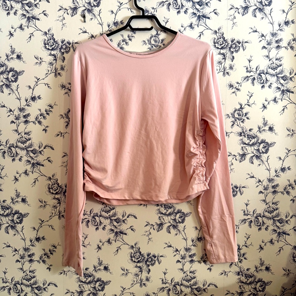 Baby Pink Athletic Works Ruched Top